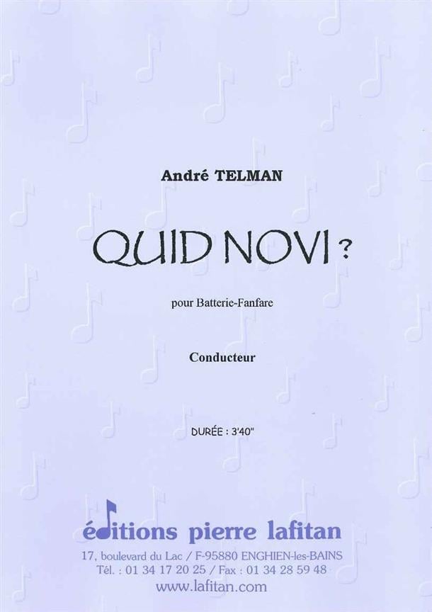 Quid Novi ?